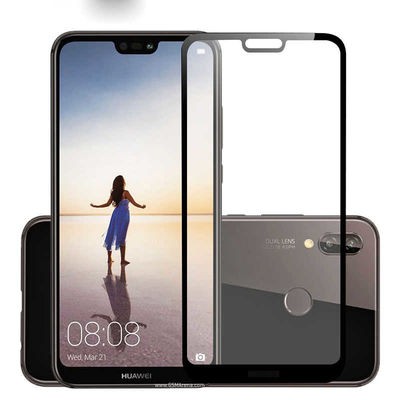 Huawei P20 Lite Zore Kenarları Kırılmaya Dayanıklı Cam Ekran Koruyucu - 6