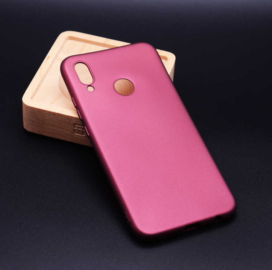 Huawei P20 Lite Kılıf Zore Premier Silikon Kapak - Mürdüm