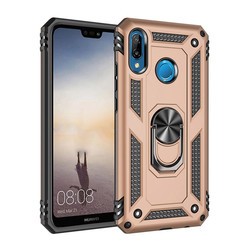 Huawei P20 Lite Kılıf Zore Vega Kapak Gold