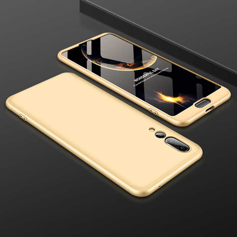Huawei P20 Pro Kılıf Zore Ays Kapak - Gold