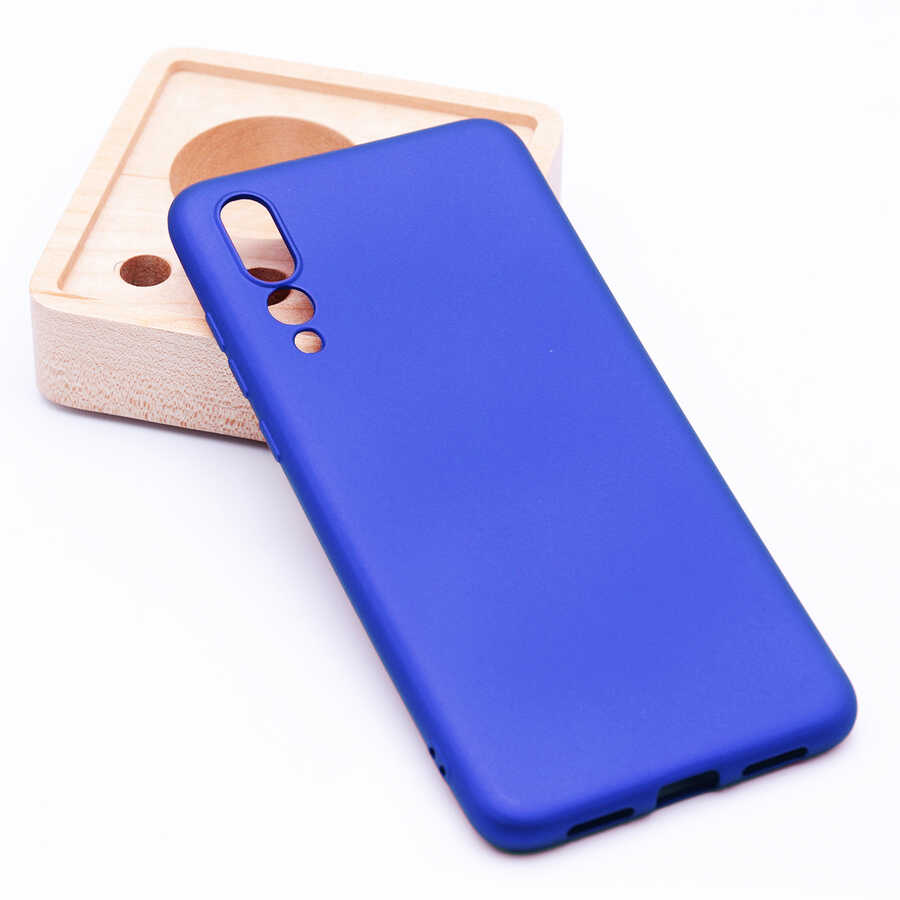 Huawei P20 Pro Kılıf Zore Premier Silikon Kapak - Saks Mavi