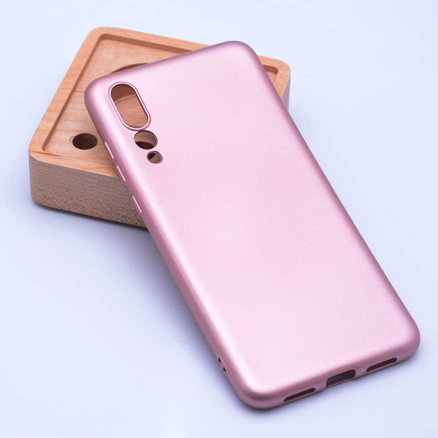 Huawei P20 Pro Kılıf Zore Premier Silikon Kapak - Rose Gold