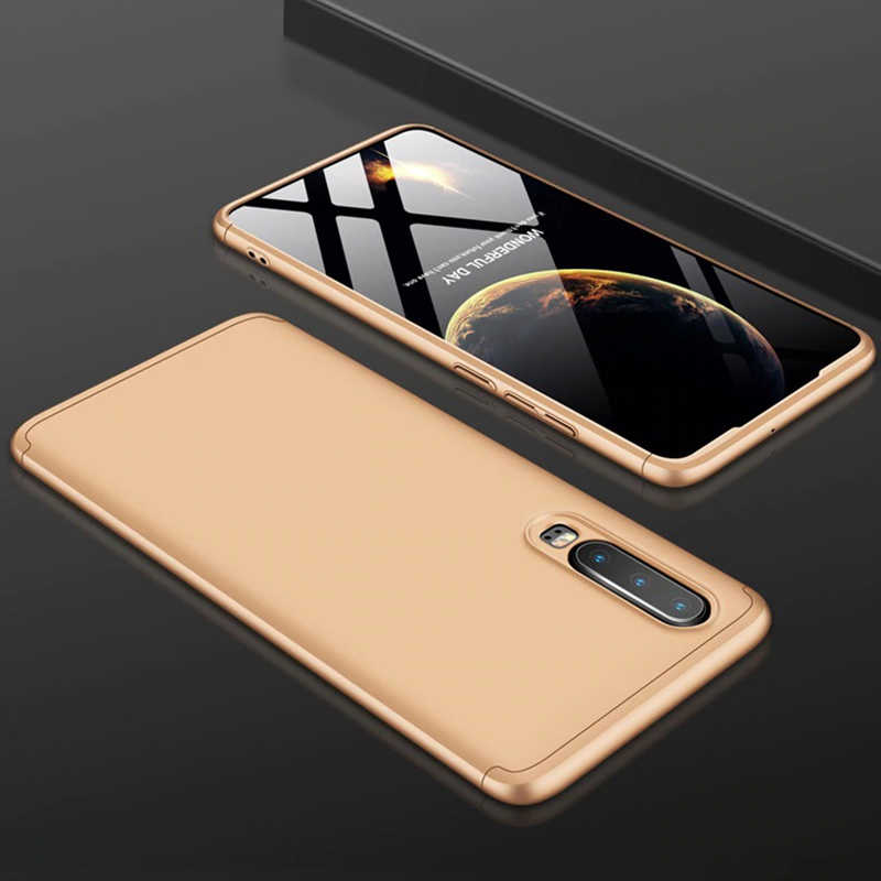 Huawei P30 Kılıf Zore Ays Kapak - Gold
