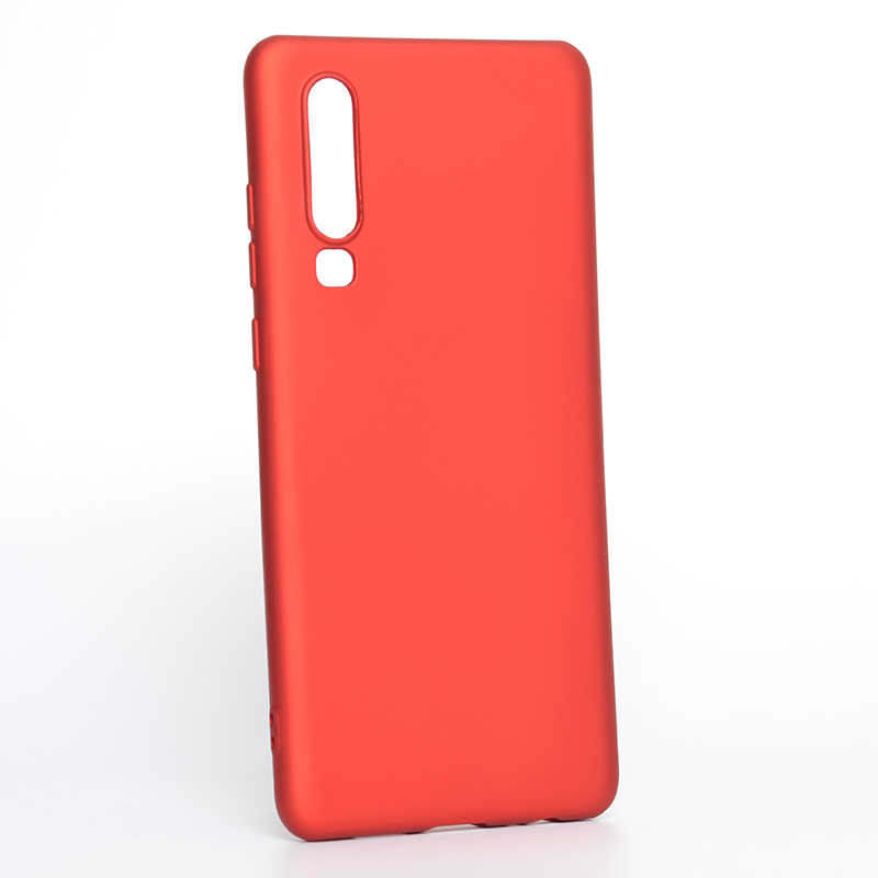 Huawei P30 Kılıf Zore Premier Silikon Kapak - Kırmızı