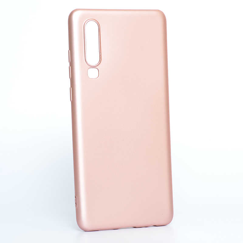 Huawei P30 Kılıf Zore Premier Silikon Kapak - Rose Gold