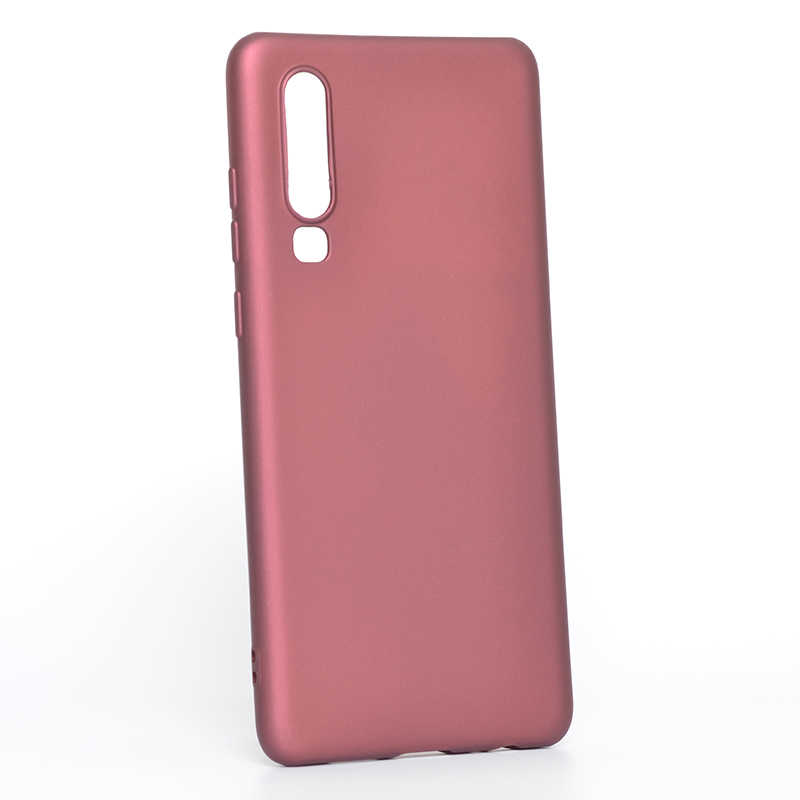 Huawei P30 Kılıf Zore Premier Silikon Kapak - Mürdüm