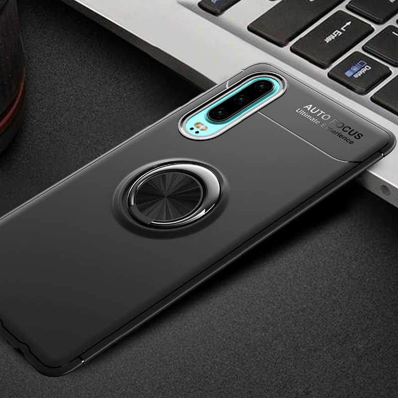 Huawei P30 Kılıf Zore Ravel Silikon Kapak - Siyah