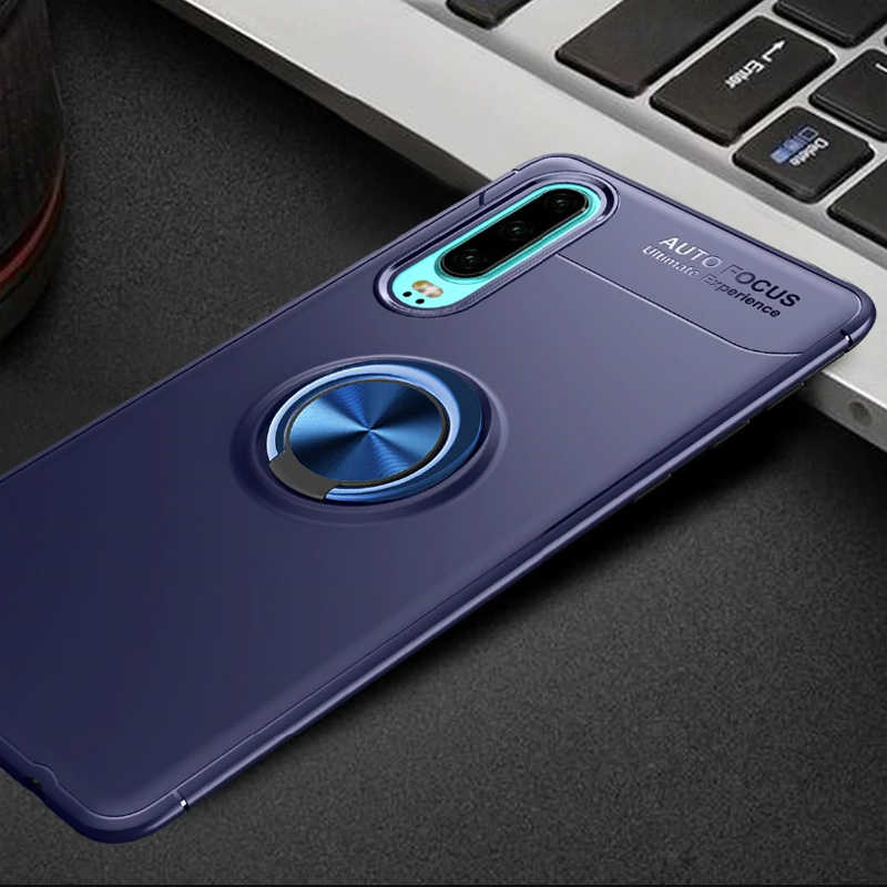 Huawei P30 Kılıf Zore Ravel Silikon Kapak - Mavi