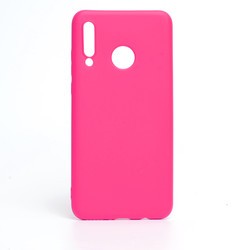 Huawei P30 Lite Kılıf Zore İnci Silikon Pembe Koyu