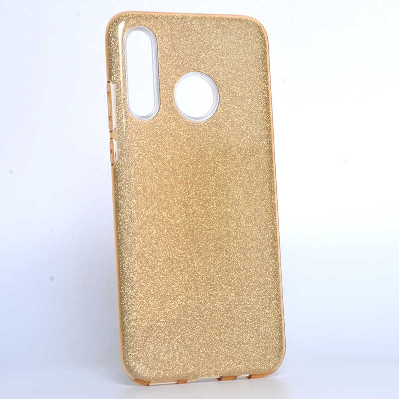 Huawei P30 Lite Kılıf Zore Shining Silikon - Gold