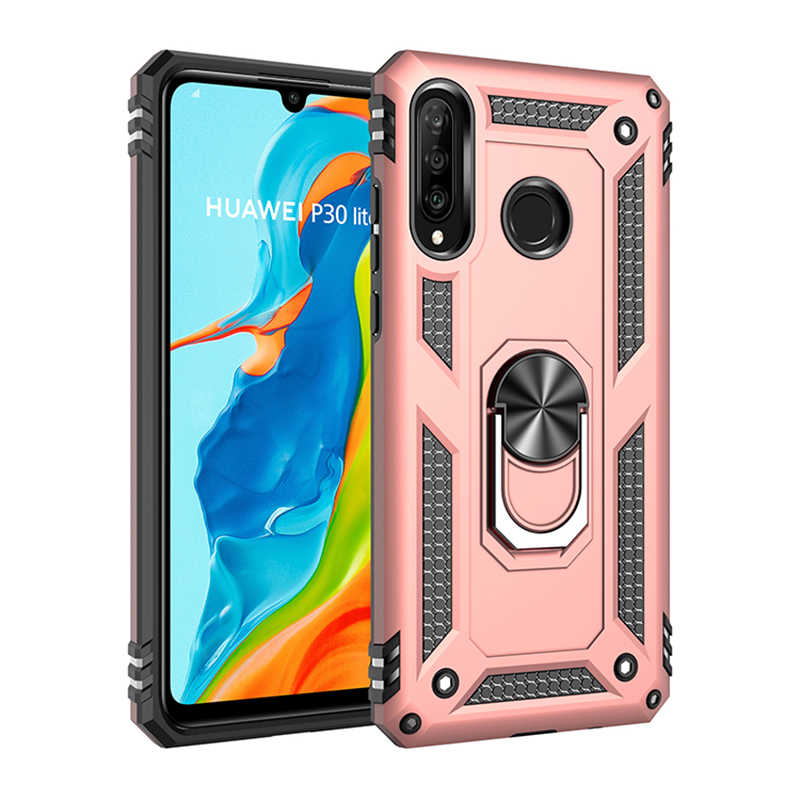 Huawei P30 Lite Kılıf Zore Vega Kapak - Rose Gold