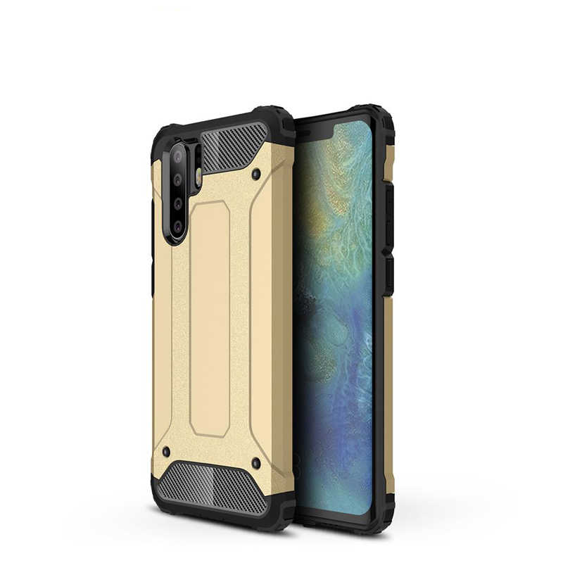 Huawei P30 Pro Kılıf Zore Crash Silikon Kapak - Gold