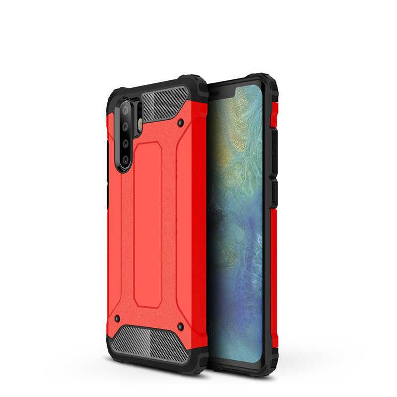 Huawei P30 Pro Kılıf Zore Crash Silikon Kapak - Kırmızı