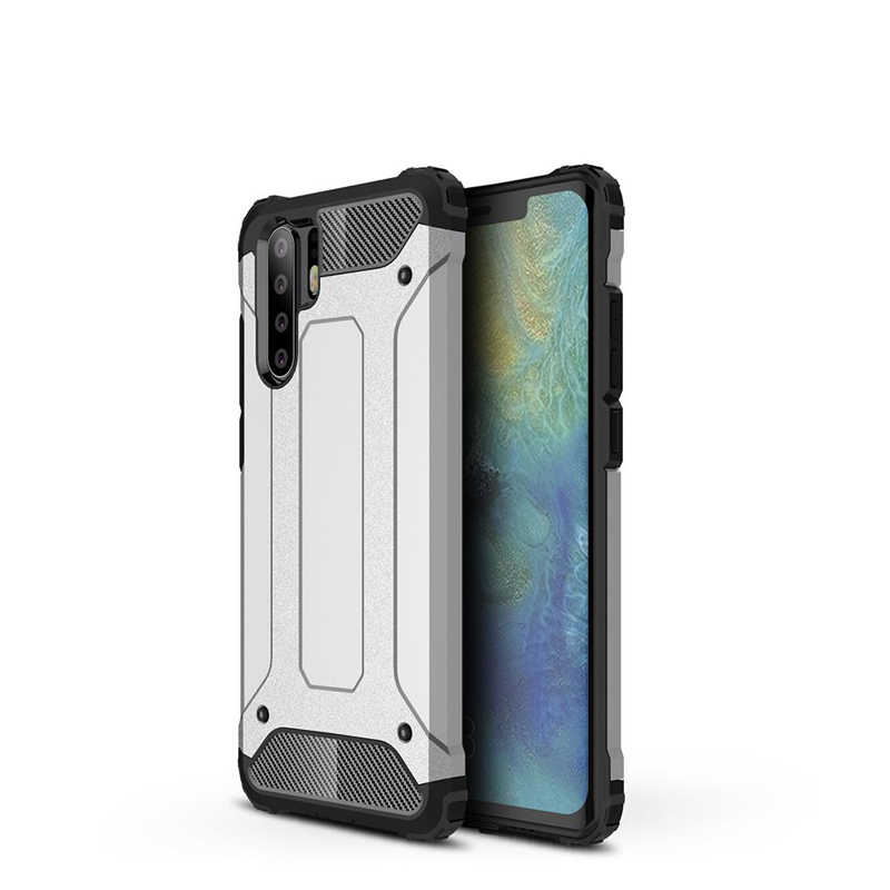 Huawei P30 Pro Kılıf Zore Crash Silikon Kapak - Gri