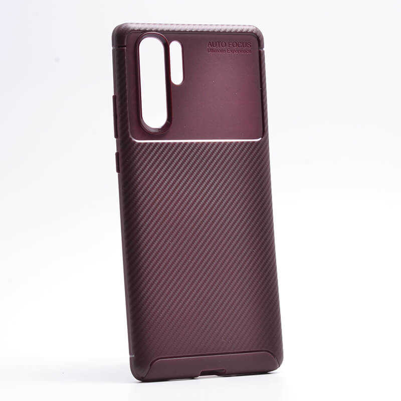 Huawei P30 Pro Kılıf Zore Negro Silikon Kapak - Kahverengi
