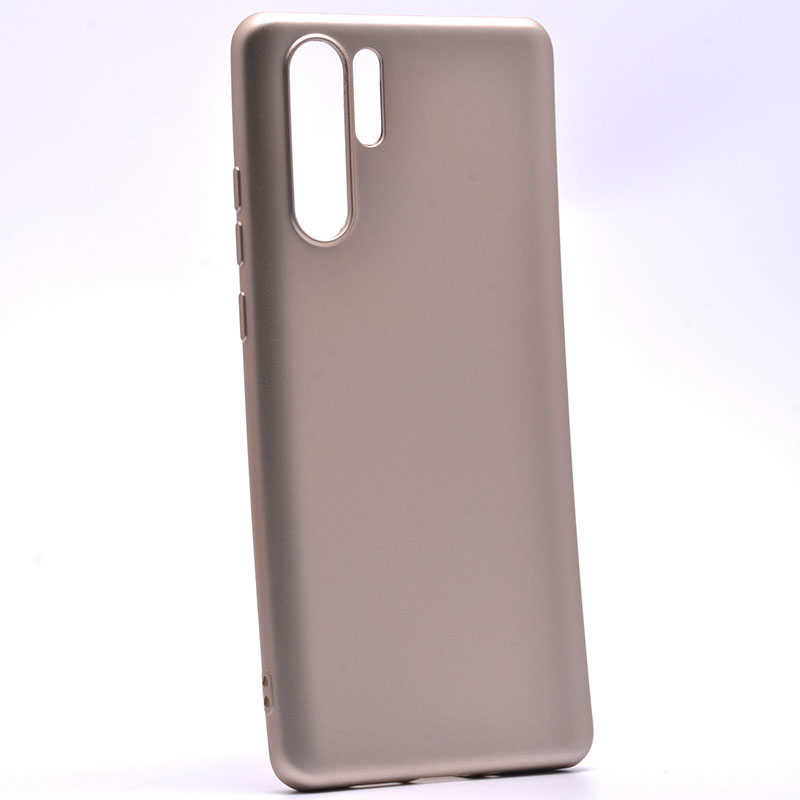 Huawei P30 Pro Kılıf Zore Premier Silikon Kapak - Gold