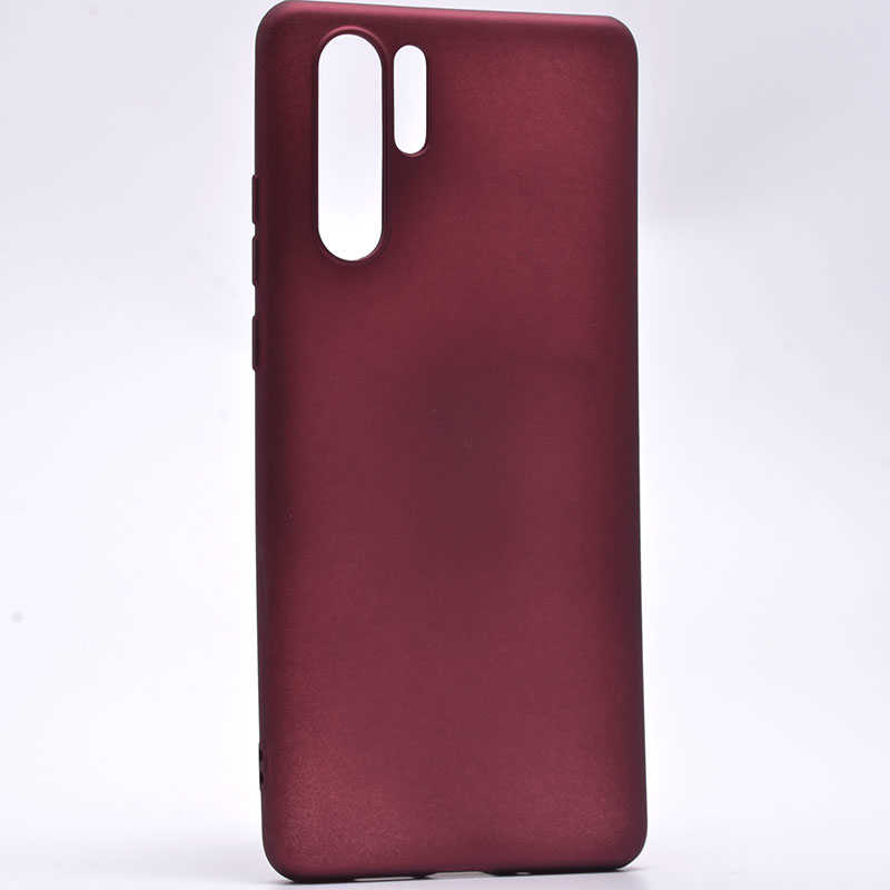 Huawei P30 Pro Kılıf Zore Premier Silikon Kapak - Mürdüm