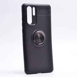 Huawei P30 Pro Kılıf Zore Ravel Silikon Kapak Siyah