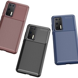 Huawei P40 Case Zore Negro Silicon Cover - 10