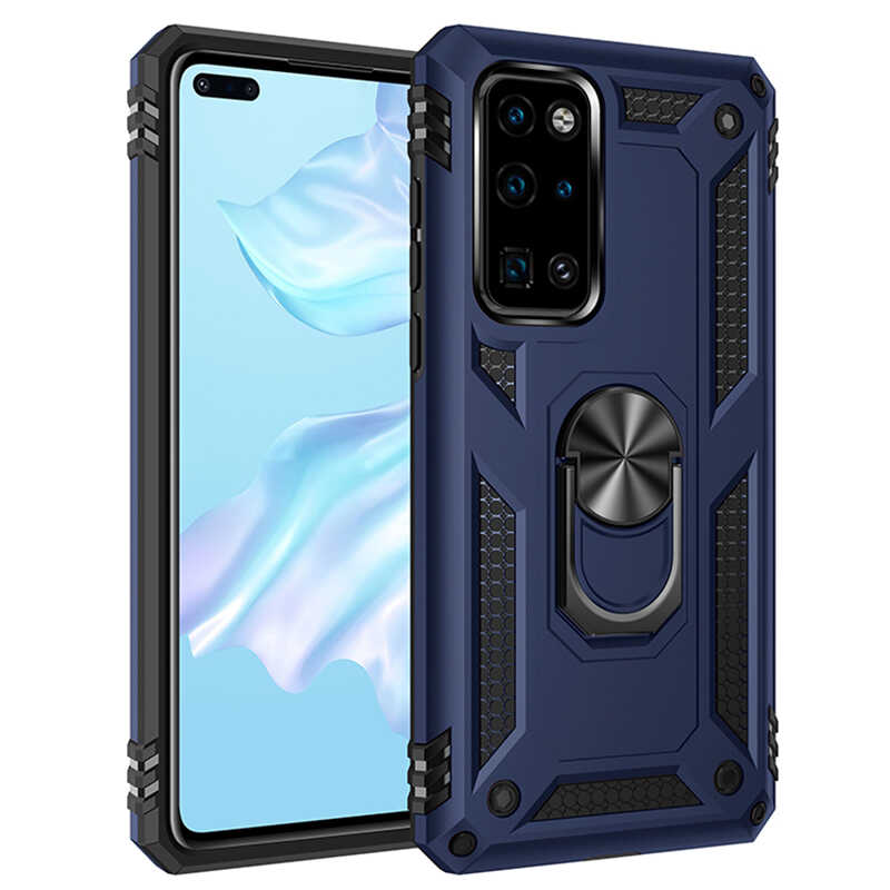 Huawei P40 Kılıf Zore Vega Kapak - Mavi