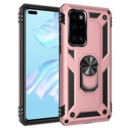 Huawei P40 Kılıf Zore Vega Kapak Rose Gold