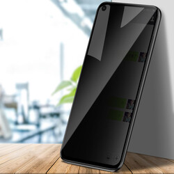 Huawei P40 Lite Davin 5D Privacy Cam Ekran Koruyucu - Thumbnail