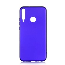 Huawei P40 Lite E Kılıf Zore Premier Silikon Kapak Saks Mavi