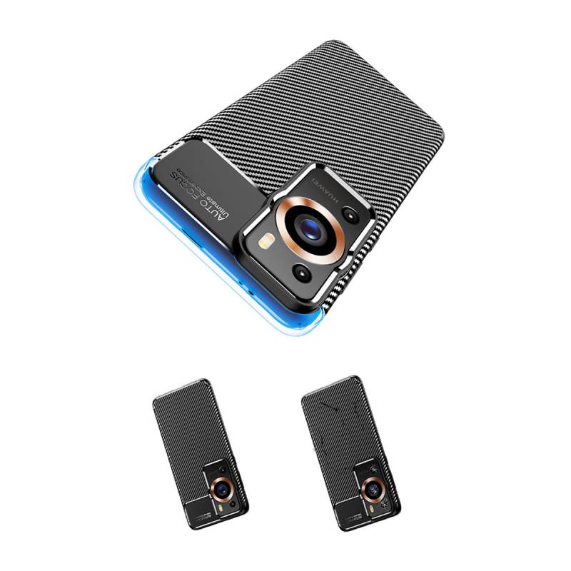 Huawei P60 Pro Case Zore Negro Silicone Cover - 6