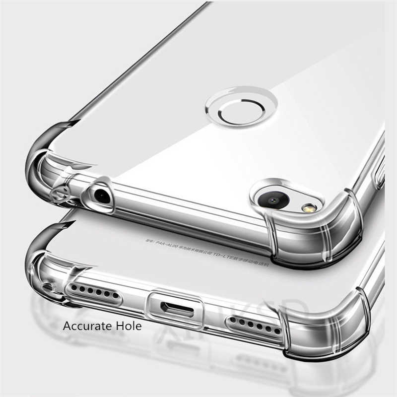 Huawei P9 Lite 2017 Kılıf Zore Nitro Anti Shock Silikon - Renksiz