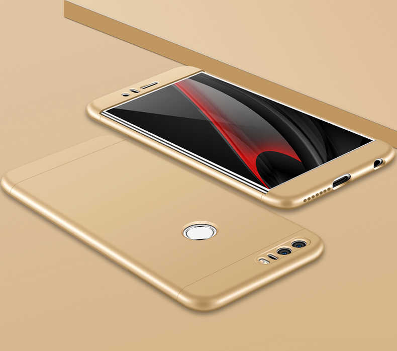 Huawei P9 Lite 2017 Kılıf Zore Ays Kapak - Gold