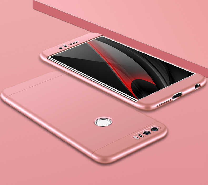 Huawei P9 Lite 2017 Kılıf Zore Ays Kapak - Rose Gold