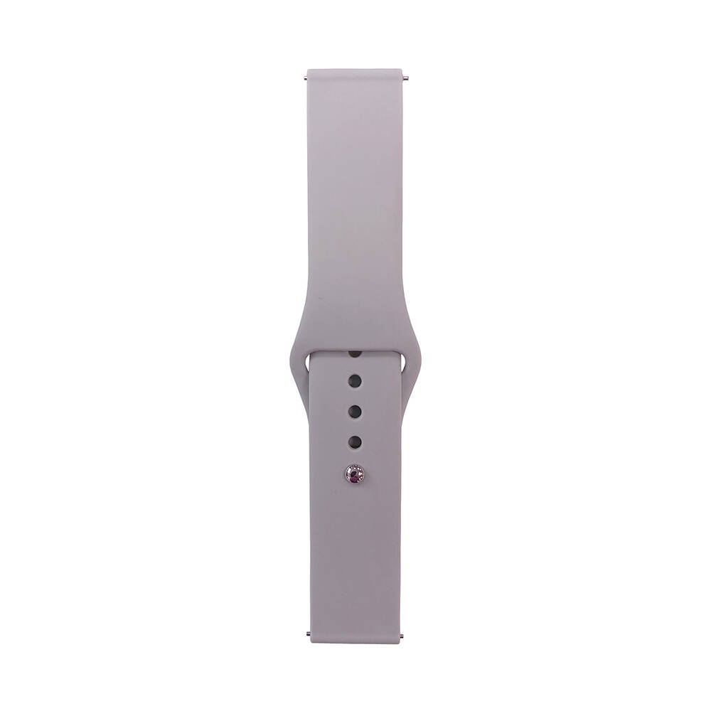 Huawei Watch GT 3 42mm Band Serisi 20mm Klasik Kordon Silikon Strap Kayış - Cloud Gray