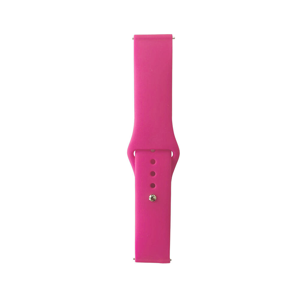 Huawei Watch GT 3 42mm Band Serisi 20mm Klasik Kordon Silikon Strap Kayış - Barbie Powder