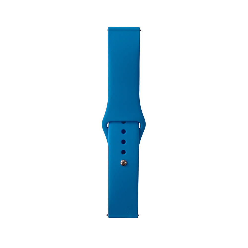 Huawei Watch GT 3 42mm Band Serisi 20mm Klasik Kordon Silikon Strap Kayış - Mavi