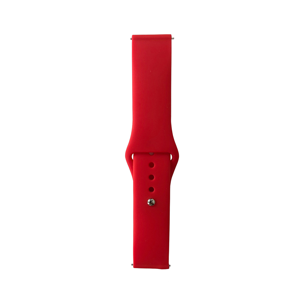 Huawei Watch GT 3 42mm Band Serisi 20mm Klasik Kordon Silikon Strap Kayış - Brighr Red