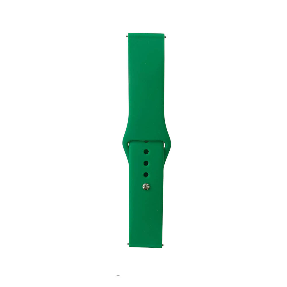 Huawei Watch GT 3 42mm Band Serisi 20mm Klasik Kordon Silikon Strap Kayış - Grass Green