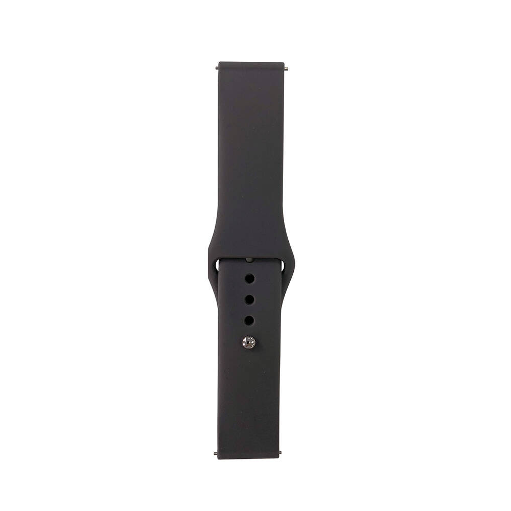 Huawei Watch GT 3 42mm Band Serisi 20mm Klasik Kordon Silikon Strap Kayış - Gri