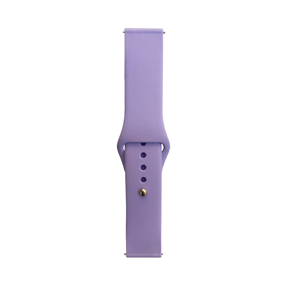 Huawei Watch GT 3 42mm Band Serisi 20mm Klasik Kordon Silikon Strap Kayış - Lila