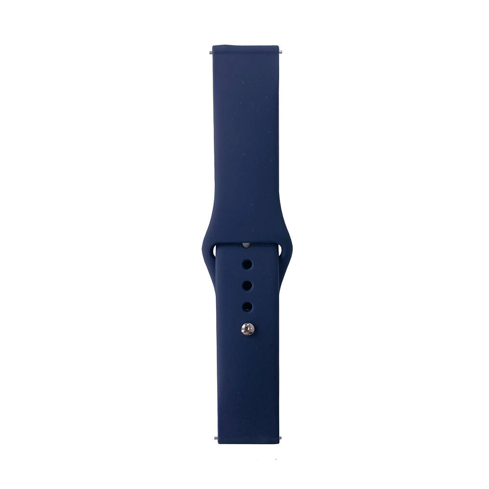 Huawei Watch GT 3 42mm Band Serisi 20mm Klasik Kordon Silikon Strap Kayış - Midnight Blue