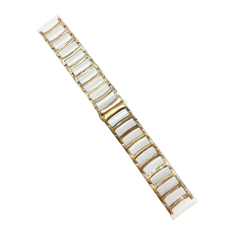 Huawei Watch GT 3 42mm Seramik Metal Kordon - Beyaz-Gold