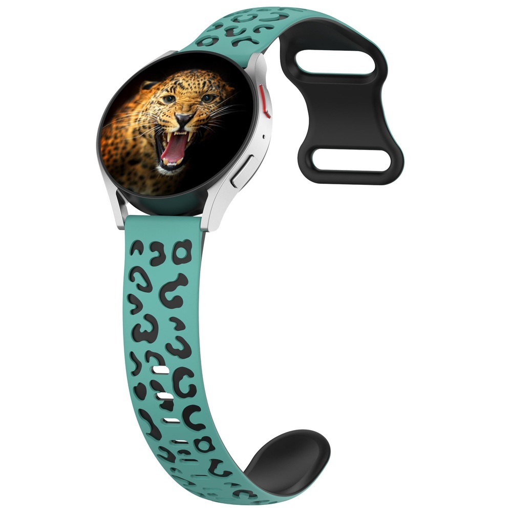 Huawei Watch GT 3 42mm Zore KRD-140 20mm Silikon Kordon Strap Kayış - Yeşil-Siyah