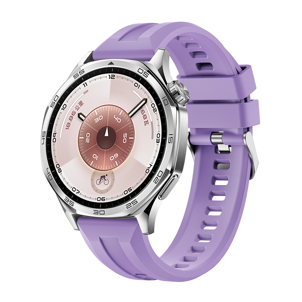 Huawei Watch GT 3 46mm Zore KRD-148 Silikon Kordon - Lila