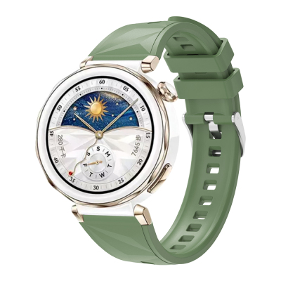 Huawei Watch GT 5 Pro 42mm Zore KRD-129 Silikon Kordon Strap Kayış - Zore