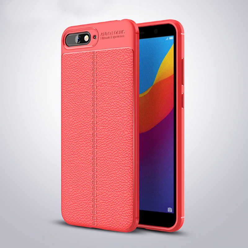 Huawei Y6 2018 Kılıf Zore Niss Silikon Kapak - Kırmızı