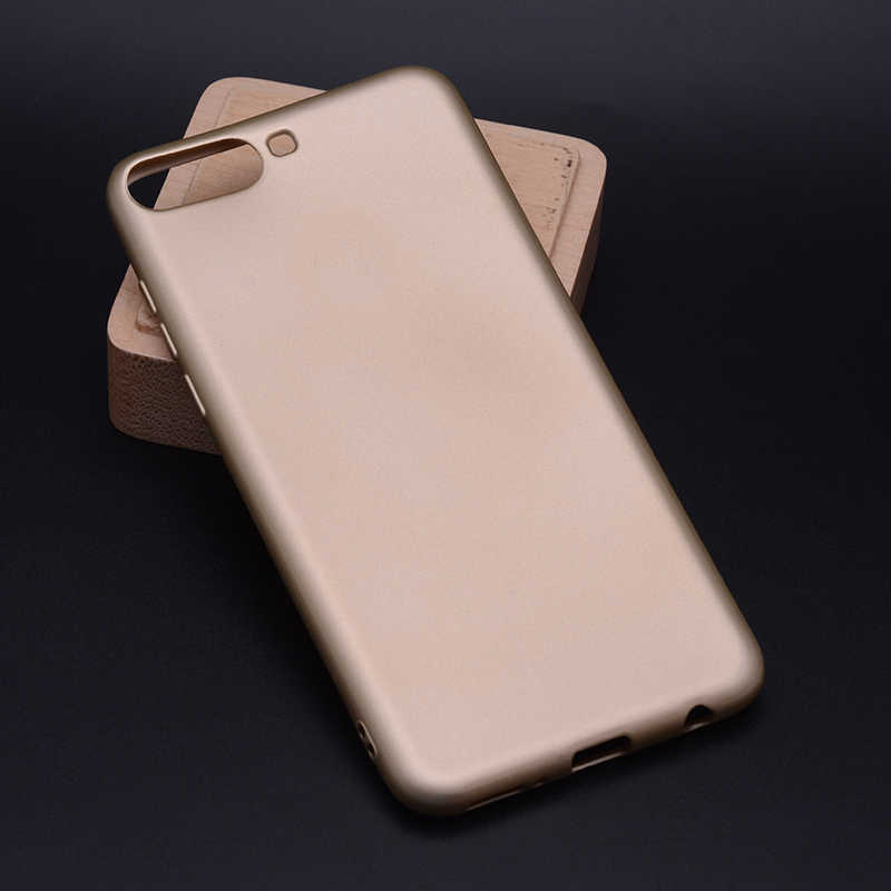 Huawei Y6 2018 Kılıf Zore Premier Silikon Kapak - Gold