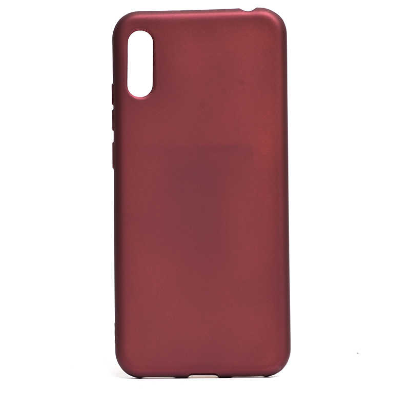 Huawei Y6 2019 Kılıf Zore Premier Silikon Kapak - Mürdüm