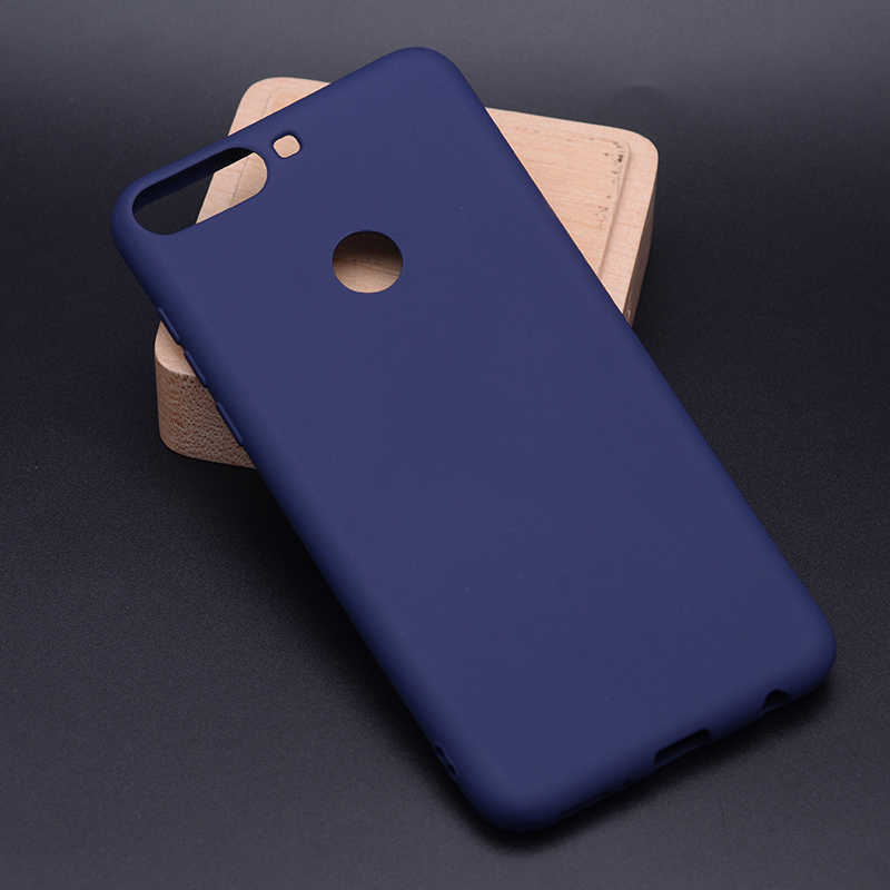 Huawei Y7 2018 Kılıf Zore Premier Silikon Kapak - Lacivert