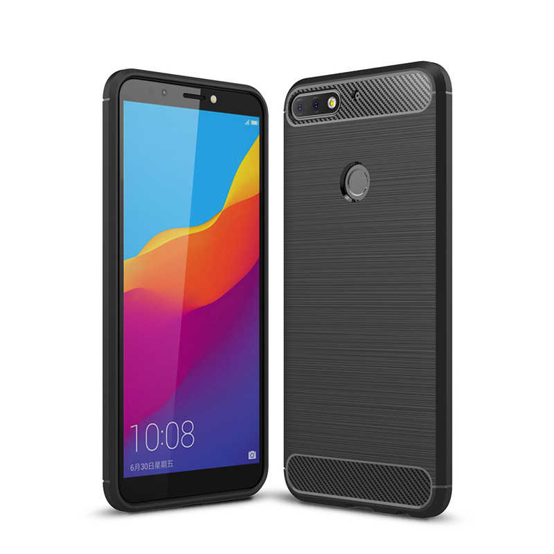 Huawei Y7 2018 Kılıf Zore Room Silikon Kapak - Siyah
