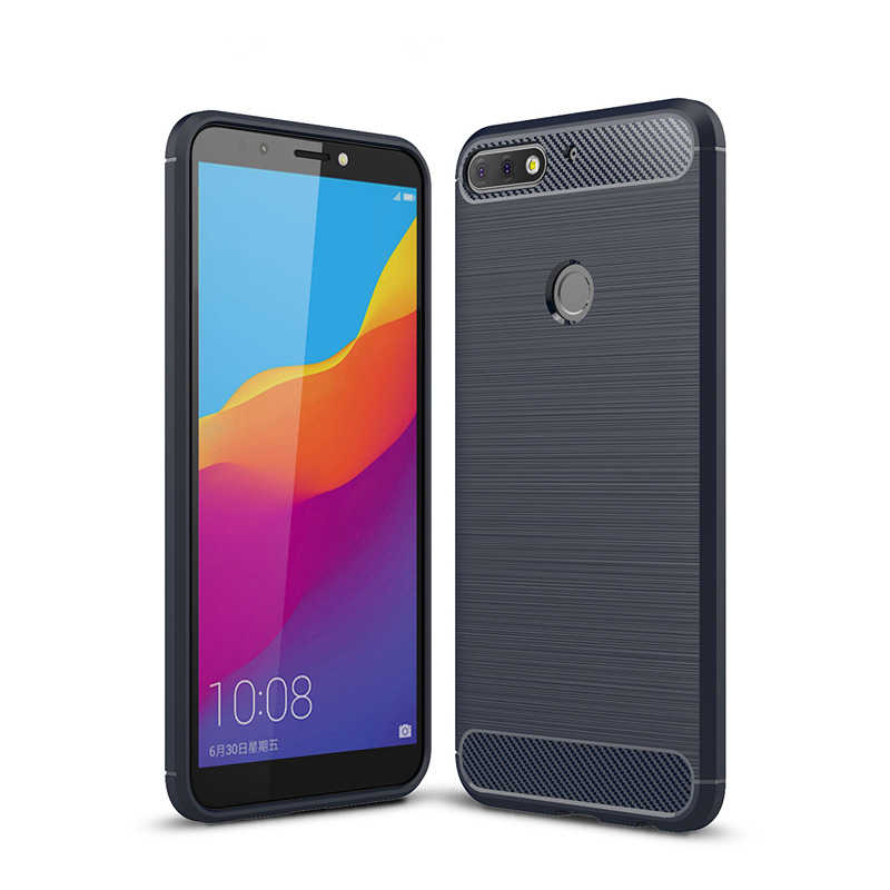 Huawei Y7 2018 Kılıf Zore Room Silikon Kapak - Lacivert