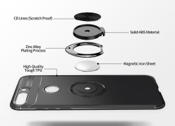 Huawei Y7 2018 Kılıf Zore Ravel Silikon Kapak - 5